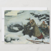 冬の焼けた村(アルバート・エーデルフェルト) カード (正面)