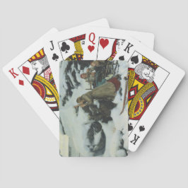 冬の焼けた村（アルバート・エーデルフェルト） トランプ