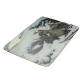 冬の焼けた村(アルバート・エーデルフェルト) バスマット (アングル)