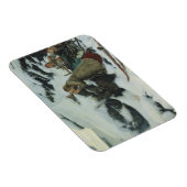 冬の焼けた村（アルバート・エーデルフェルト） マグネット (右側)