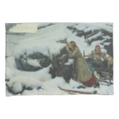 冬の焼けた村（アルバート・エーデルフェルト） 枕カバー (正面右)