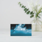 冬の煙Vapeショップビジネスカード 名刺 (スタンド正面)
