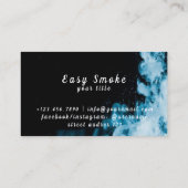 冬の煙Vapeショップビジネスカード 名刺 (裏面)