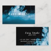 冬の煙Vapeショップビジネスカード 名刺 (正面/裏面)