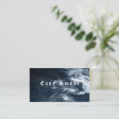 冬の煙Vapeショップビジネスカード 名刺 (スタンド正面)