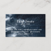 冬の煙Vapeショップビジネスカード 名刺 (裏面)