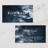 冬の煙Vapeショップビジネスカード 名刺 (正面/裏面)