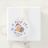 冬の熊とクリスマスのギフトポップ・アートの – それ！ フェイバータグ (インサイチュ)