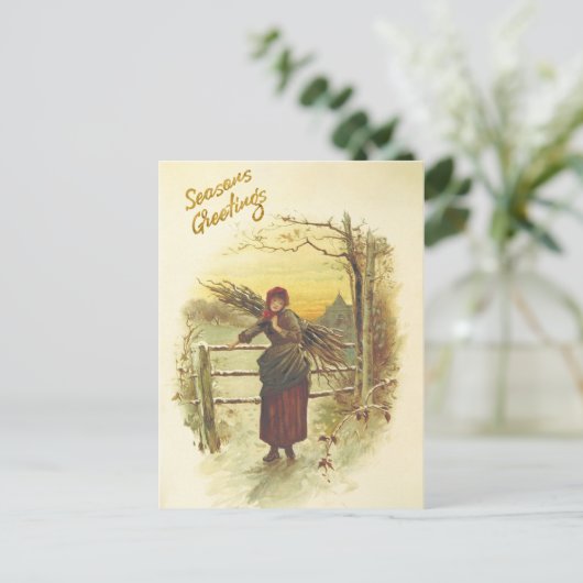 冬の燃料クリスマスポストカードの収集 シーズンポストカード (スタンド正面)