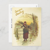 冬の燃料クリスマスポストカードの収集 シーズンポストカード (正面/裏面)