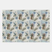 冬の父クリスマス ラッピングペーパーシート (正面2)