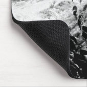 冬の牛の運転 マウスパッド (コーナー)