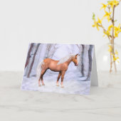 冬の牡馬 カード (黄色い花)