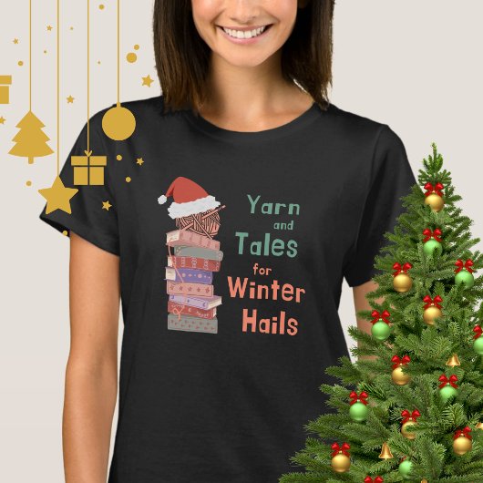 冬の物語はクリスマスを告げる 糸と物語 Tシャツ