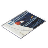 冬の物語 – 雪のキツネ ノートブック (左側)