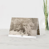 冬の犬 カード (裏面)