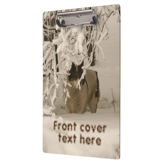 冬の犬 クリップボード (左)