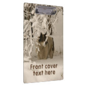 冬の犬 クリップボード (右)