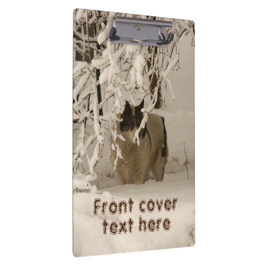 冬の犬 クリップボード (右)