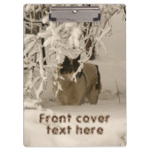 冬の犬 クリップボード (正面)