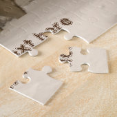 冬の犬 ジグソーパズル (側面)