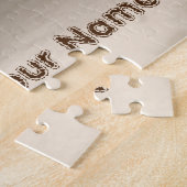 冬の犬 ジグソーパズル (側面)