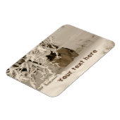 冬の犬 マグネット (左側)