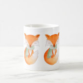 冬の狐のアートマグ コーヒーマグカップ (中央)