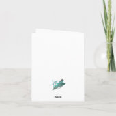 冬の狐  無宗教の異教徒への挨拶 カード (裏面)