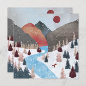 冬の狩りキツネ (正面/裏面)