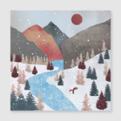 冬の狩りキツネ (正面)