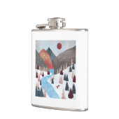 冬の狩りキツネ フラスク (左)