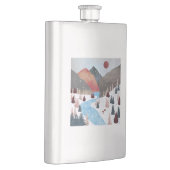 冬の狩りキツネ フラスク (右)