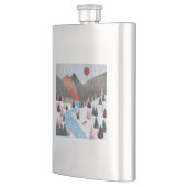 冬の狩りキツネ フラスク (左)