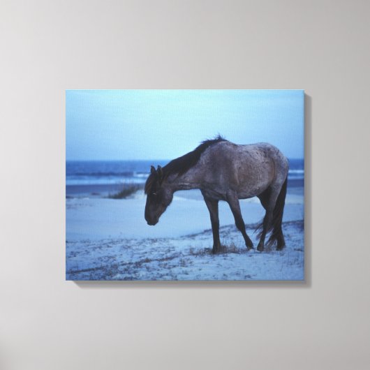 冬の独ウマ科の定 キャンバスプリント (正面)