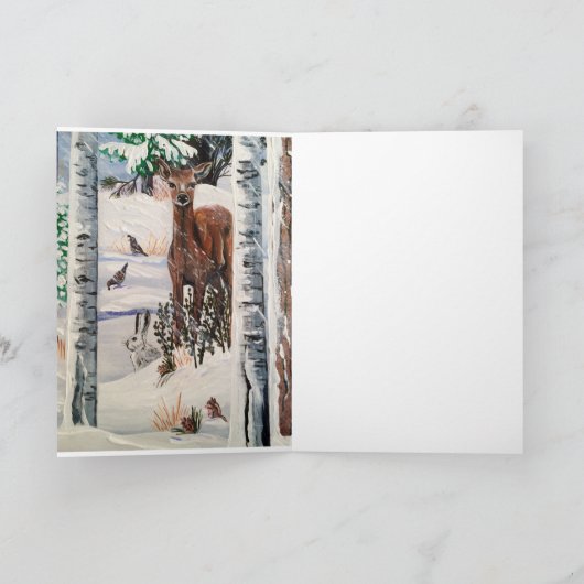 冬の狼のメモカード シーズンカード (内部)