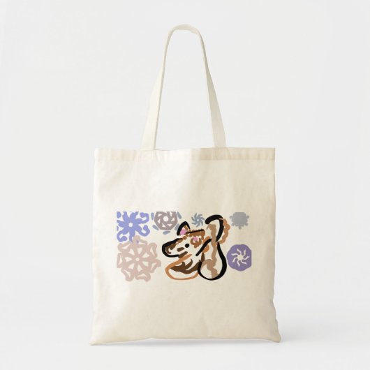 冬の狼の恋 トートバッグ (正面)