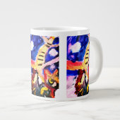 冬の狼 ジャンボコーヒーマグカップ (正面右)