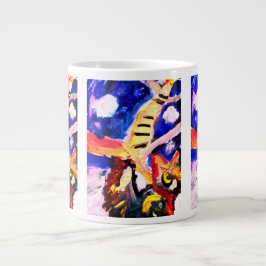 冬の狼 ジャンボコーヒーマグカップ