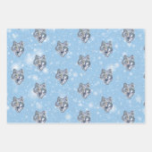 冬の狼    ラッピングペーパーシート (正面3)