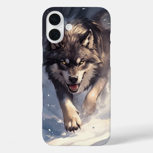 冬の狼 Case-Mate iPhoneケース (裏面)