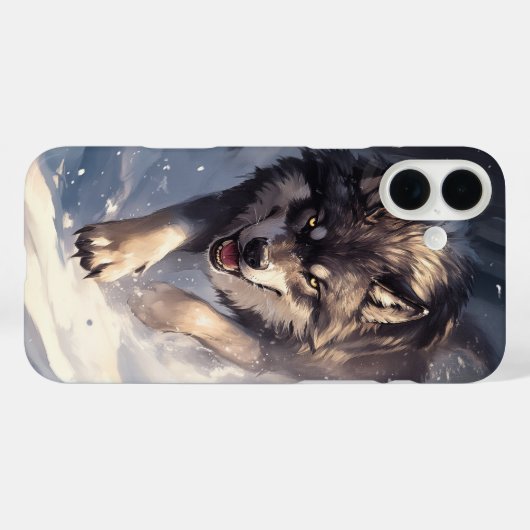 冬の狼 Case-Mate iPhoneケース (裏面 (横))