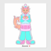 冬の猫 シール (シート)
