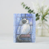 冬の猫。 ポストカード (スタンド正面)