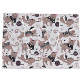 冬の猫 ラージペーパーバッグ (裏面)