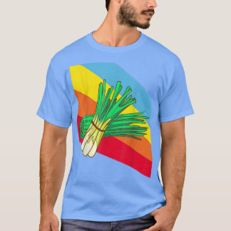 冬の玉ねぎ野菜食品ビーガンベジタリアン Tシャツ