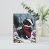 冬の甘いスカンク ポストカード (スタンド正面)