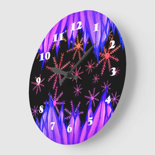 冬の甘さの柱時計 ラージ壁時計 (傾斜)