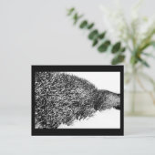 冬の生垣 ポストカード (スタンド正面)