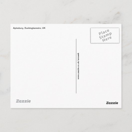 冬の田舎 ポストカード (裏面)